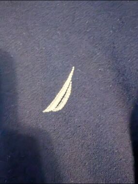 Nautica Navy Crewneck Sweater with White Sail Logo
